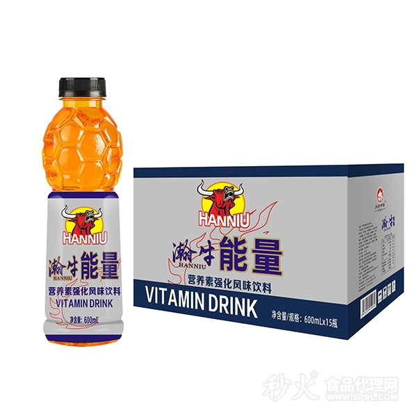 瀚牛能量营养素强化风味饮料600mlx15瓶