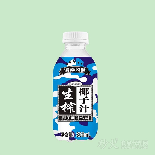 海南风味生榨椰子汁椰子风味饮料350ml