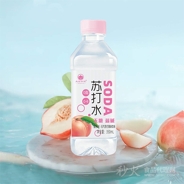 太行中饮蜜桃味无汽苏打果味饮料350ml