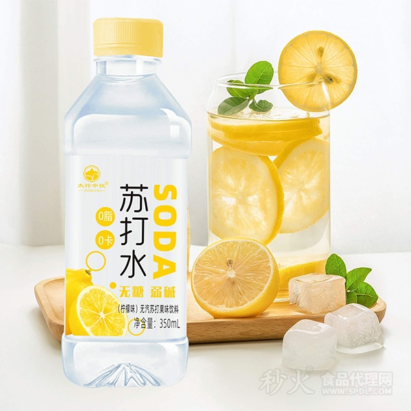 太行中饮柠檬味无汽苏打果味饮料350ml