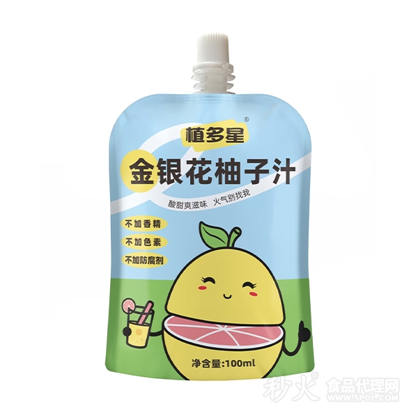 植多星金银花柚子汁100ml