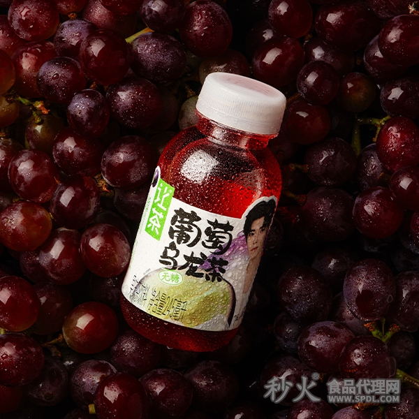 让茶葡萄乌龙茶无糖果味茶饮料245ml