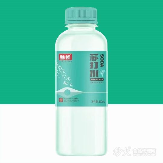 妙畅苏打水龙井味590ml