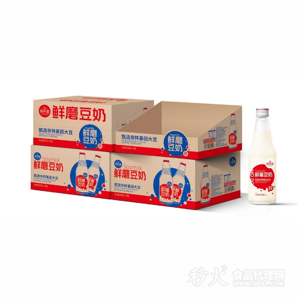 乐小豆鲜磨豆奶300g