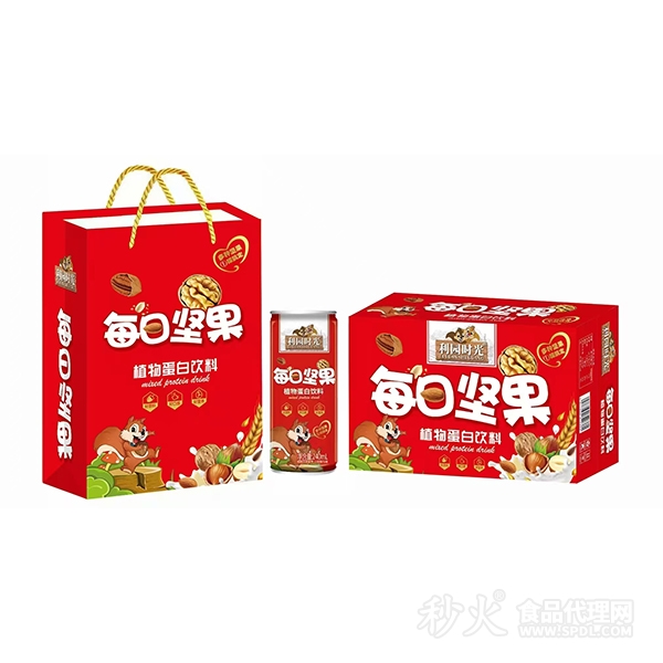 利园时光每日坚果植物蛋白饮料240ml