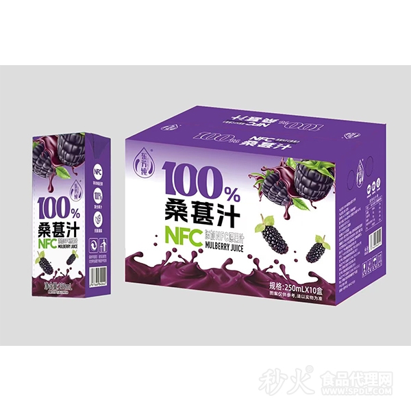 东芳纯NFC桑葚汁250mlx10盒