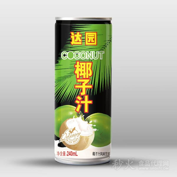 达园椰子汁240ml