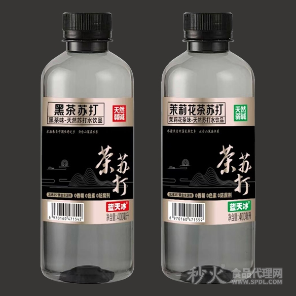 蓝天冰茶味苏打饮品400ml