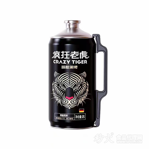 疯狂老虎精酿黑啤2L