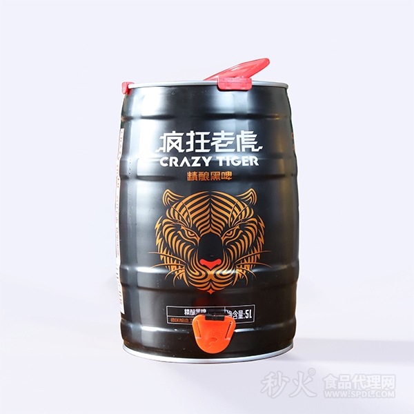 疯狂老虎精酿黑啤5L 