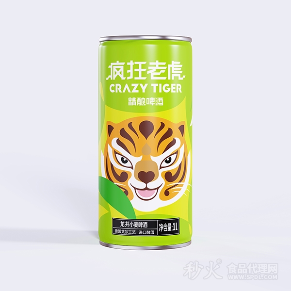 疯狂老虎龙井小麦啤酒1L