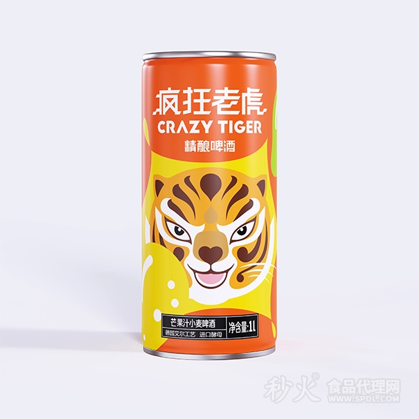 疯狂老虎芒果汁小麦精酿啤酒1L