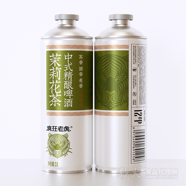 疯狂老虎茉莉花茶中式精酿啤酒1L