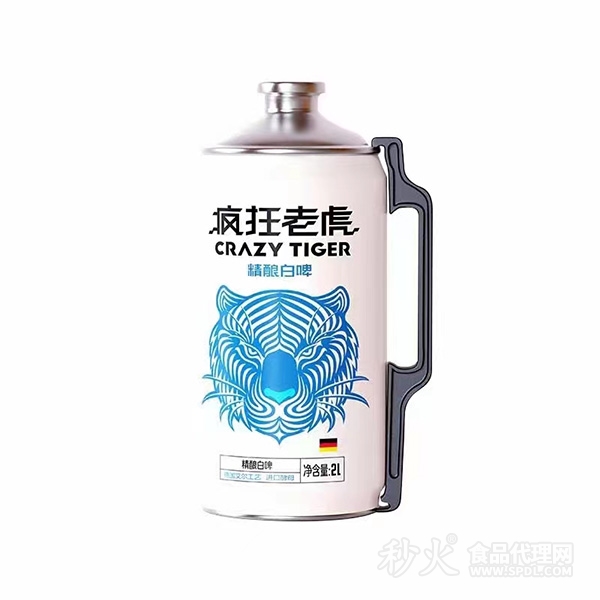 疯狂老虎精酿白啤2L