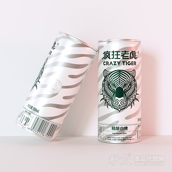 疯狂老虎精酿白啤酒880ml