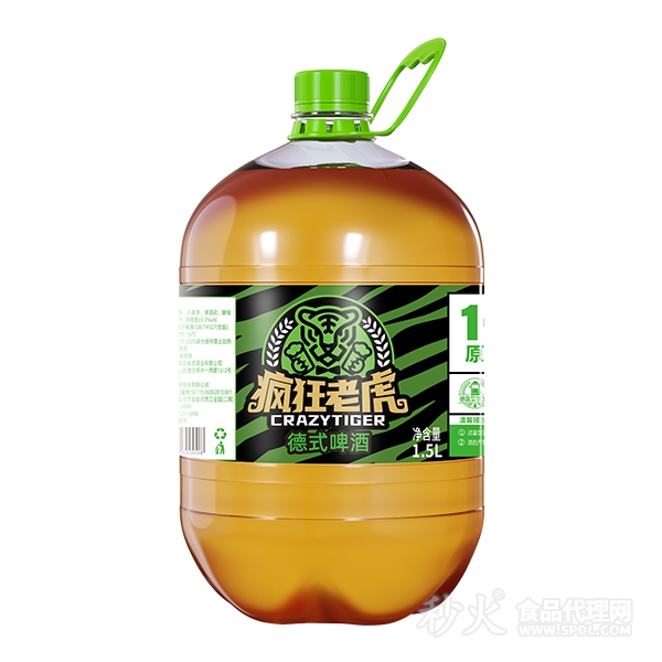 疯狂老虎精酿啤酒1.5L胖墩墩