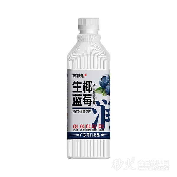 菁养元生椰蓝莓植物蛋白饮料1.25L