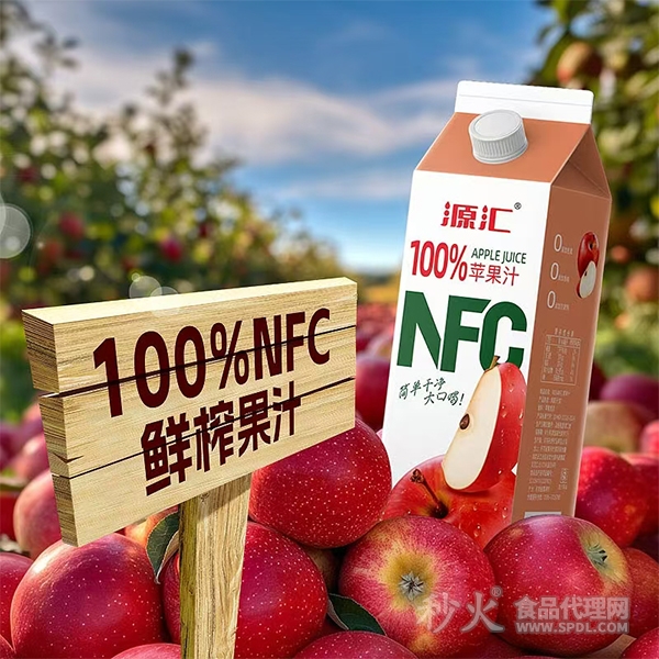 源汇NFC苹果汁1L