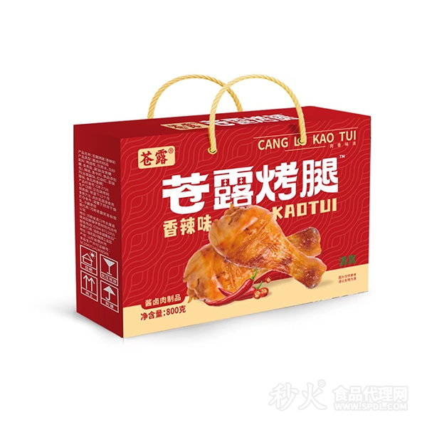 苍露烤腿香辣味酱卤肉制品800g