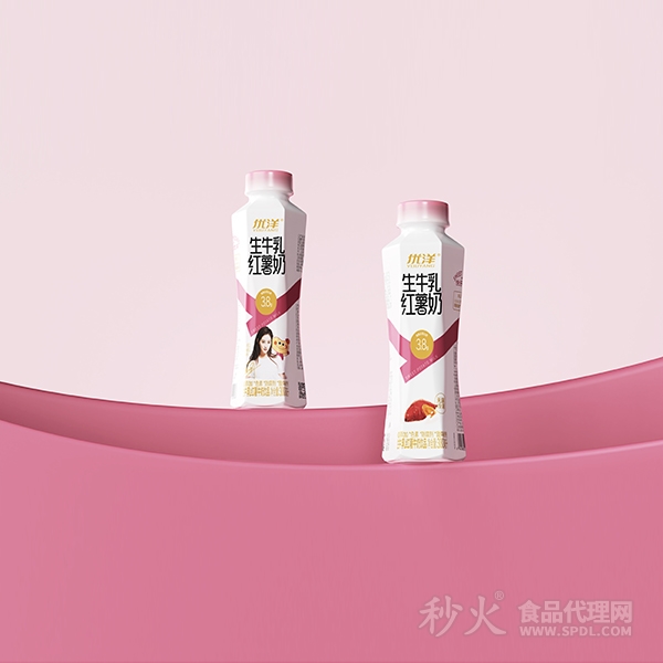 优洋生牛乳红薯牛奶饮品380ml