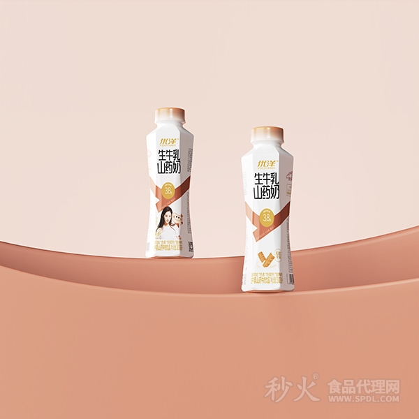 优洋生牛乳山药牛奶饮品380ml