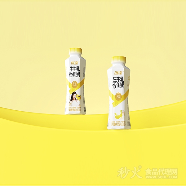 优洋生牛乳香蕉牛奶饮品380ml