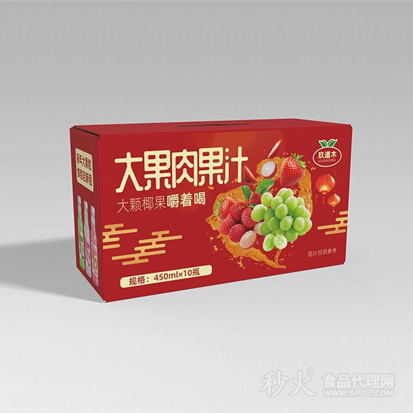 玖道木大果肉果汁450mLx10瓶