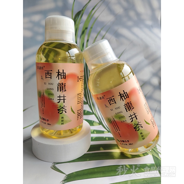 玖道木西柚龙井茶500ml