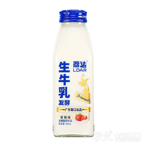 荔达生牛乳酸奶草莓味328ml