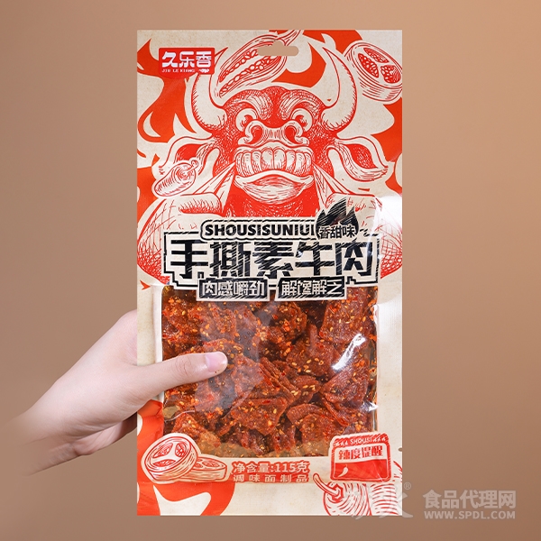 久乐香手撕素牛肉香甜味115g