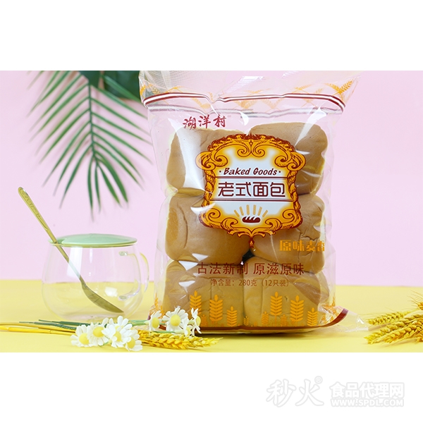 湖洋村老面包原味280g