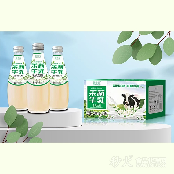 新景元茉莉牛乳复合蛋白饮料280ml×20瓶