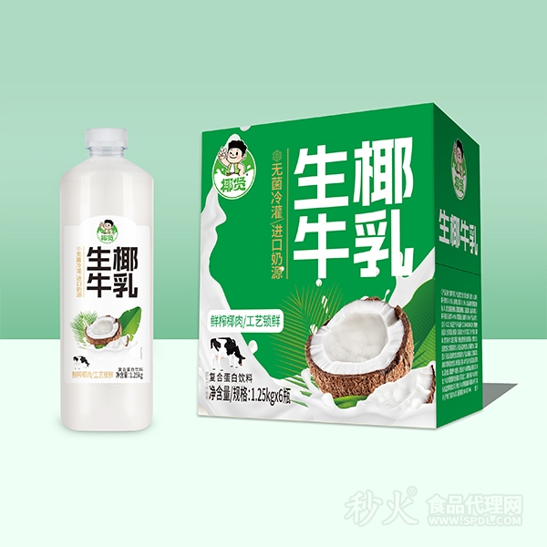 椰贤生椰牛乳1.25g&#215;6瓶