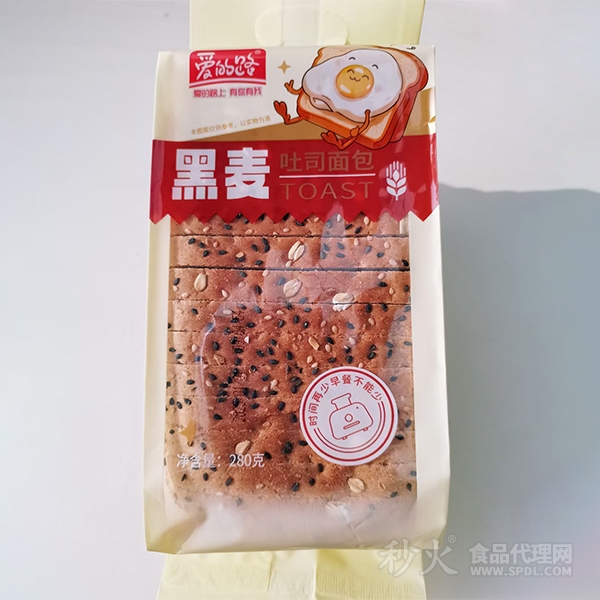 爱的路黑麦吐司面包280g