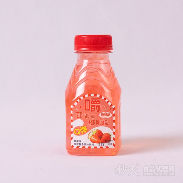 维果命草莓味果粒复合果汁饮料250ml