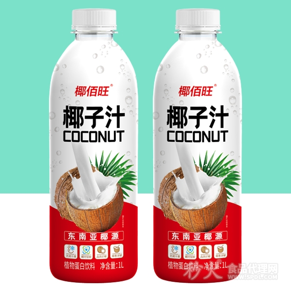 椰佰旺椰子汁植物蛋白饮料1L