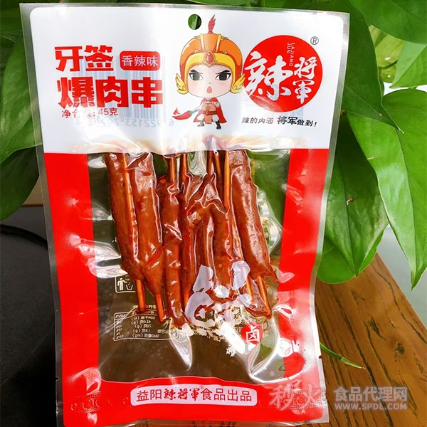 辣将军牙签爆肉串香辣味45g