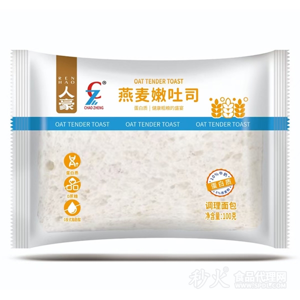 人豪燕麦嫩土司袋装100g