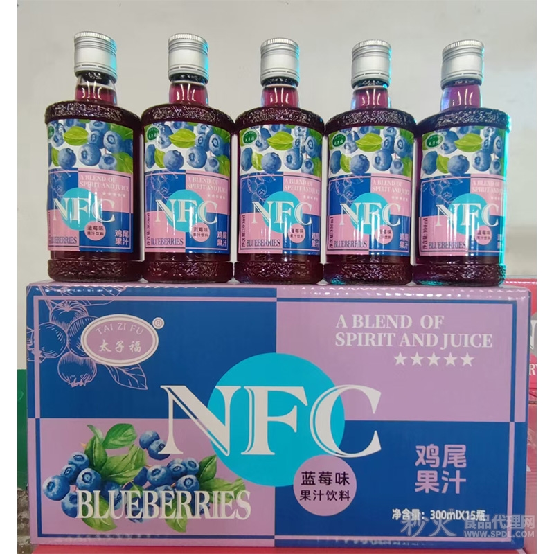 太子福蓝莓味鸡尾果汁300ml