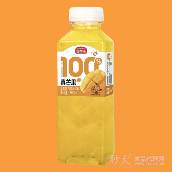 倍养乐真芒果果肉果汁500ml