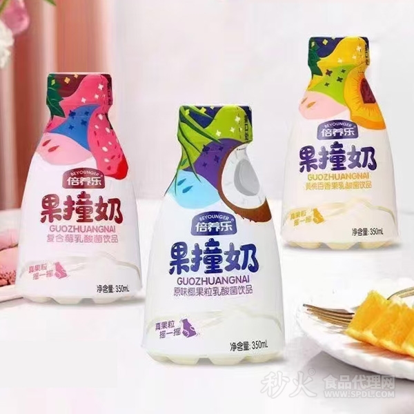 倍养乐果撞奶饮品350ml