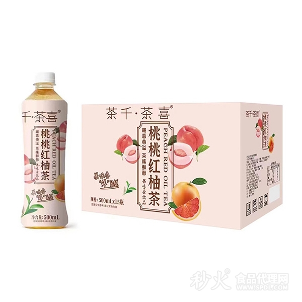 茶千茶喜桃桃红柚茶果味饮品箱装