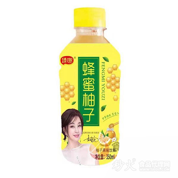 臻趣蜂蜜柚子果味茶饮料350ml