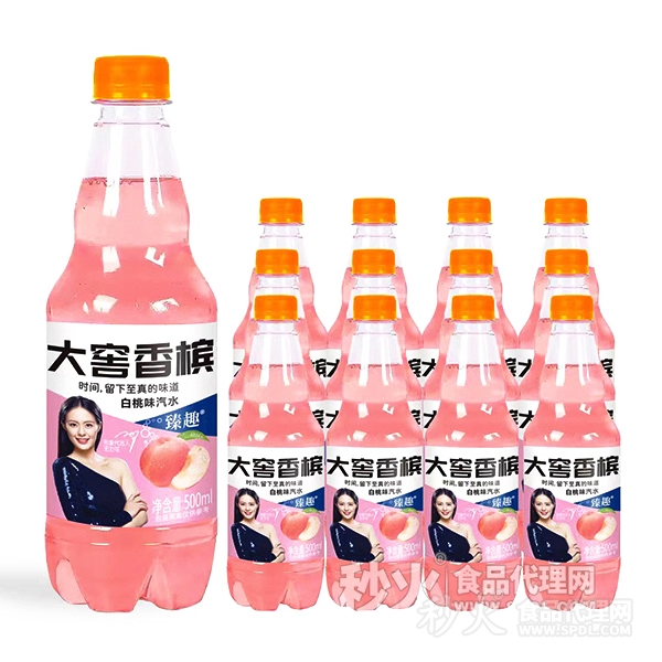 臻趣大窖香槟白桃汽水500ml