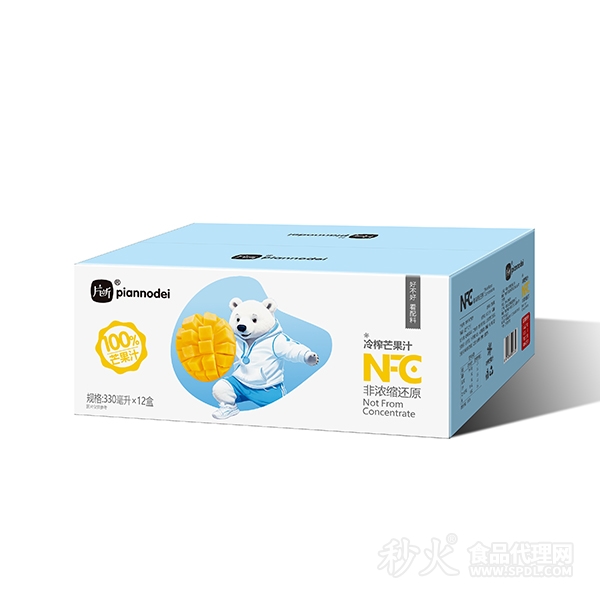 片断NFC冷榨芒果汁330mlX12盒