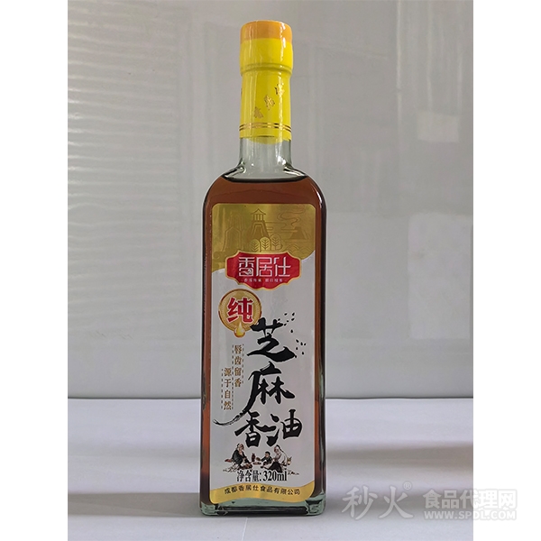 香居仕纯芝麻香油320ml