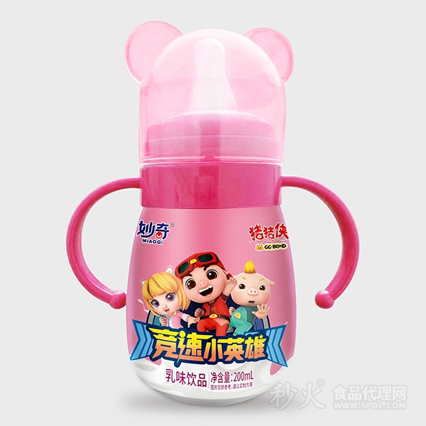 妙奇猪猪侠竞速小英雄乳味饮品200ml