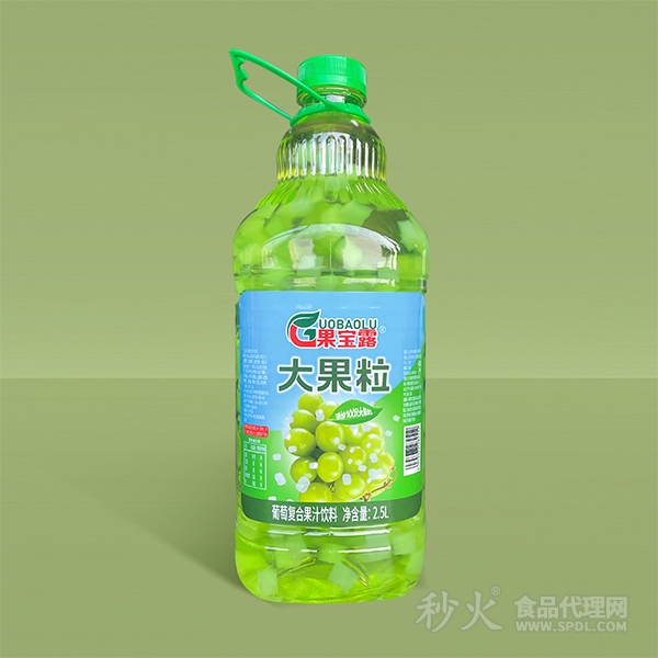 果宝露大果粒葡萄复合果汁饮料2.5L