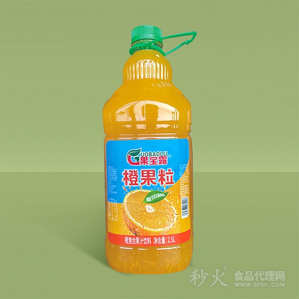 果宝露橙果粒橙复合果汁饮料2.5L