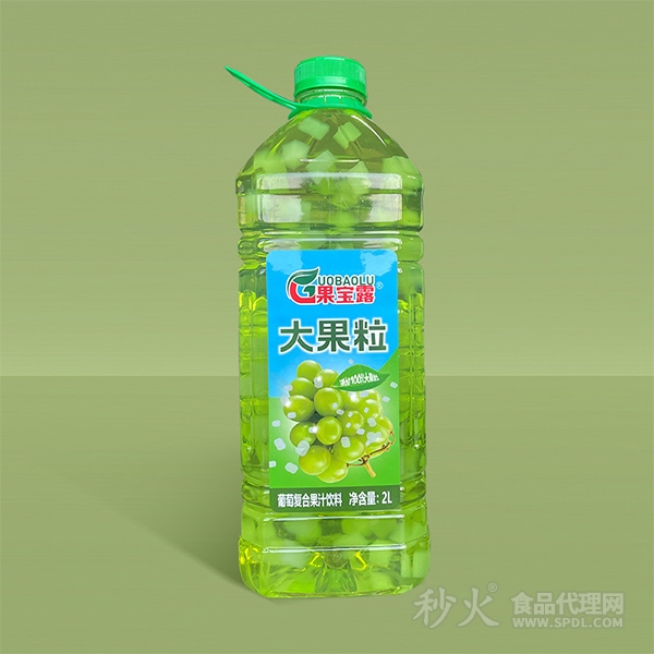 果宝露大果粒葡萄复合果汁饮料2L